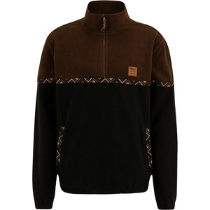 IRIEDAILY Мъжки поларен пуловер Iriedaily Monte Noe Troyer Fleece jumper - Dark Coffee - размер XXL (005-4868-0715)