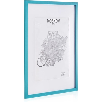 Casa Chic Kenton, рамка за картини, правоъгълна, DIN A1, паспарту, плексиглас (CL-A1-1-TEAL) (CL-A1-1-TEAL)