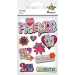 TITANUM Paper stickers 3D friends mix 10pcs