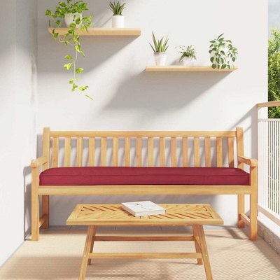 vidaXL Комплект възглавници за палет 2 pcs Виненочервен (42001734)