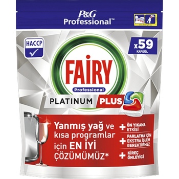Fairy таблетки за съдомиялна машина, Platinum plus all in one, 59 броя