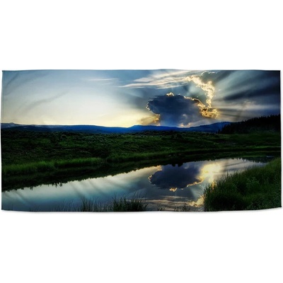 Sablio Uterák Mrak nad riekou 50 x 100 cm