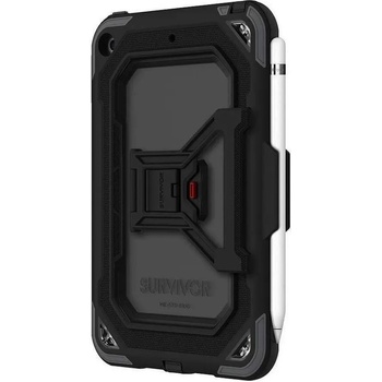 Griffin Survivor All Terrain Case V2 - защита от най-висок клас за iPad mini 5 (2019) (черен-прозрачен)