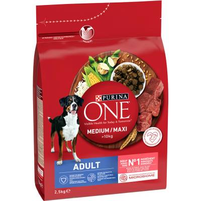 Purina One Medium / Maxi Active Chicken 2 x 7 kg