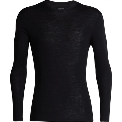 Icebreaker Мъжко мериносово термобельо Icebreaker 175 Everyday L/S Crewe Merino base layer - Black (015-0851-0111)