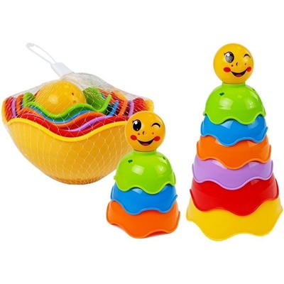 Lean Toys Stavebnice pyramida pro nejmenší