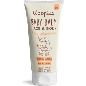Wooden Spoon Бебешки балсам за лице и тяло Wooden Spoon Woopies - С кокос и невен, 100 ml