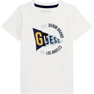 GUESS Тениска в бял цвят за мини момче с щампа и надпис Guess