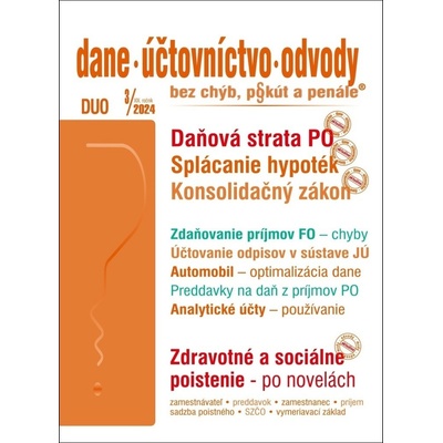 DUO č. 3 / 2024 - „Konsolidačný zákon“ v oblasti dane z príjmov