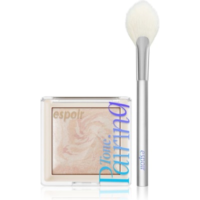 espoir Tone Pairing Highlighter озаряващ продукт за скули и околоочната зона с четка цвят Seashell 9.6 гр