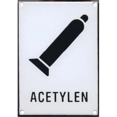 ACETYLEN 150x210mm - smaltovaná tabulka