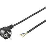 PremiumCord Захранващ кабел, евро щепсел - немонтиран, 2-жилен, 250V, 2, 5A, 2 m, черен KPSFD2B (KPSFD2B)