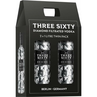 Three Sixty Vodka oroginal 37,5% 2 x 1 l (karton)