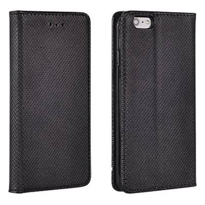 Alcatel Страничен калъф тип тефтер за Alcatel Pixi 4 4.0" Smart Book черен