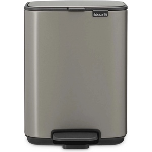 Brabantia Кош за смет Brabantia Bo Pedal 4L, Platinum