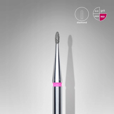 Staleks Diamantová fréza Oblicka červená 1,2mm/3mm FA50R012/3