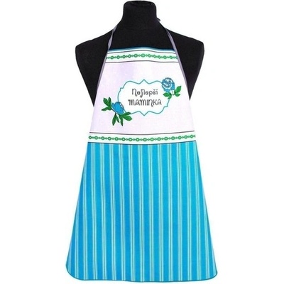 Forbyt kuchyňská zástěra Exclusive nejlepší maminka tyrkysová