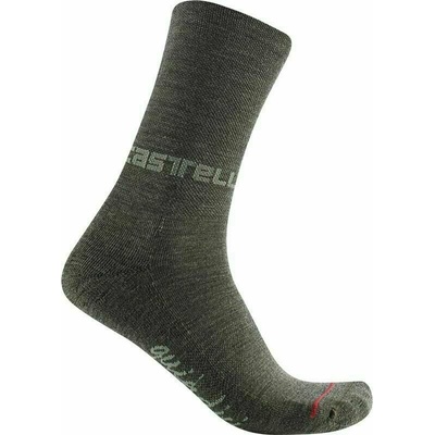 Castelli QUINDICI SOFT MERINO dámske ponožky vojenská zelená