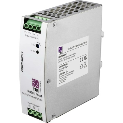 TRU COMPONENTS TC-13807988 síťový zdroj na DIN lištu 48 V/DC 2.5 A 120 W Počet výstupů:1 x Obsah 1 ks