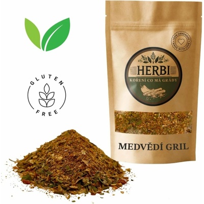 Herbi Medvedí gril aromatická bylinková zmes na mäso aj zeleninu 100 g