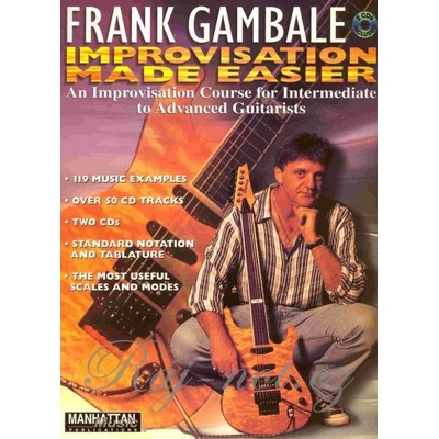 IMPROVISATION MADE EASIER by Frank Gambale + 2x CD / gitara + tabulatúra