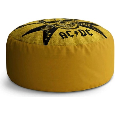 Sablio Taburet Circle ACDC Lebka: 38x48 cm