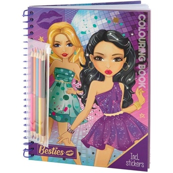 Moxy Книжка за оцветяване, А4, 30 листа, с 5 двойни молива (5525122312)