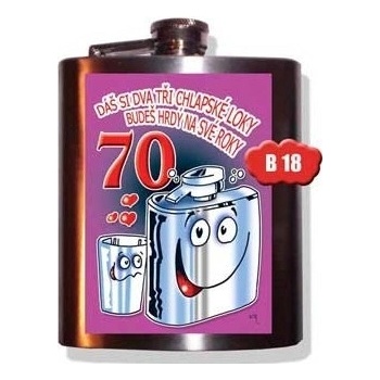 Placatka Dáš si dva tři chlapské loky 70
