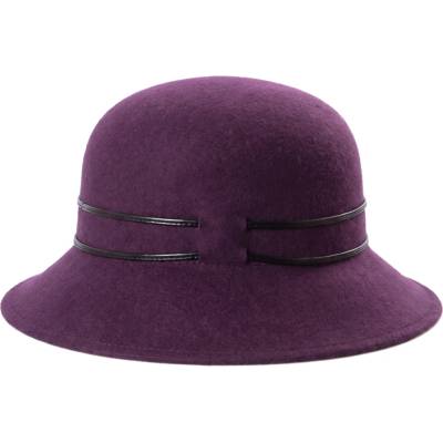 Faustmann cloche dámský vlněný klobouk fialový