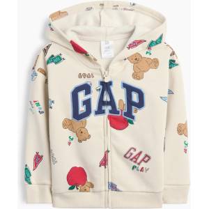 GAP Baby суитшърт Brannan Bear с логото GAP GAP | Bezhov | Момчешки | 6-12 месеца