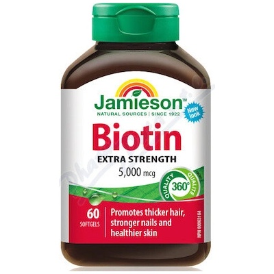Jamieson Biotín 5000 mcg 60 kapsúl