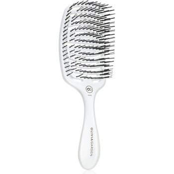 Olivia Garden ESSENTIAL CARE FLEX Medium Hair Bristles Четка за коса Ice White