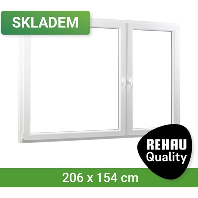 SKLADOVÁ-OKNA.cz se sloupkem trojsklo, REHAU Smartline+ 2060 x 1540