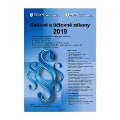 Daňové a účtovné zákony 2019
