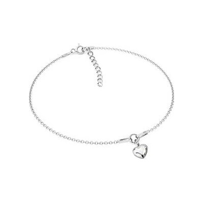 Nubis dětský stříbrný se srdíčkem Crystals from Swarovski Crystal NB-030-CR