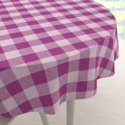 Biante bavlna kulatý ubrus Olivia OL-021 Fialová kostka velká Ø 140 cm