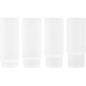 Ferm Living Ripple Високи чаши, замръзнали, 4 бр (1104269323)