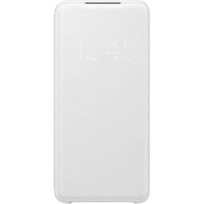 Samsung LED View Cover EF-NG980PW - оригинален калъф през който виждате информация от дисплея за Samsung Galaxy S20 (бял)