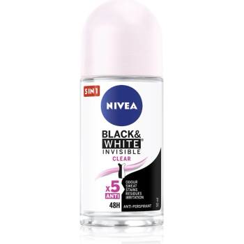 Nivea Invisible Black & White Clear рол-он и антиперспирант за жени 50ml