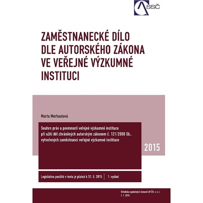 Zaměstnanecké dílo dle autorského zákona ve v. v. i.