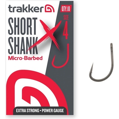 Trakker Short Shank XS Hooks Micro Barbed vel.4 10 ks
