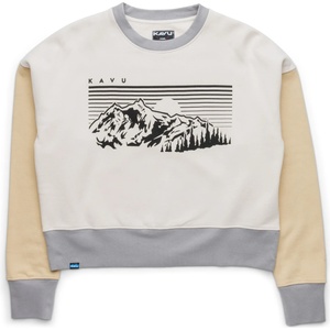 KAVU Дамски пуловер KAVU Women's Crew Crop Jumper - Sunset Ridge - размер XL (117-3373-0315)
