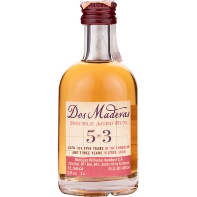 Dos Maderas 5+3 Mini 37,5% 0,05 l (holá láhev)