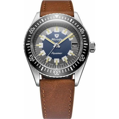 Nivada Grenchen Aquamar Vintage - Brown Leather