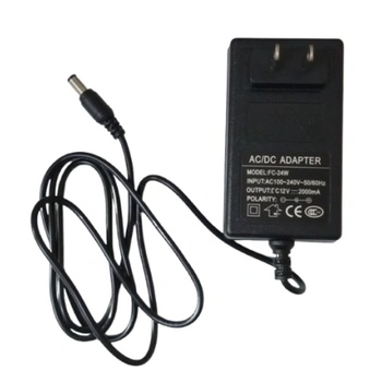 Адаптер пластик 12v 2a 24w с щепсел тип А (usa) (0762 А)