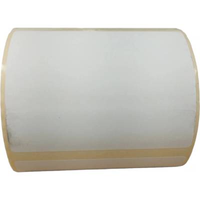 Termo Etiketa 100 mm x 80 mm, Thermo eco, Biela, Dutinka 40 mm, 500 ks/kotúč, Permanentné lepidlo, Medzera 5 mm, Priemer kotúča 92 mm
