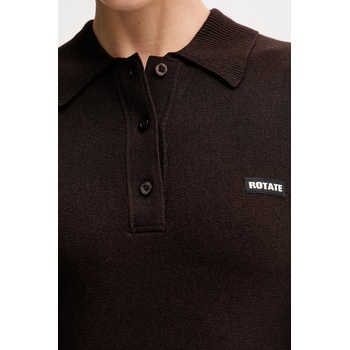 Rotate Рокля Rotate в кафяво къса разкроена 1154881667 (1154881667)