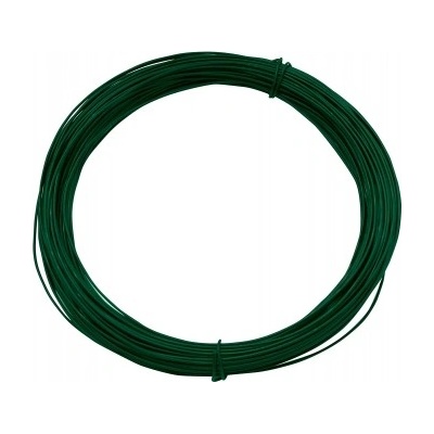 Vázací drát poplastovaný, zelený, průměr 2,0 mm, 50 m, Zn+PVC