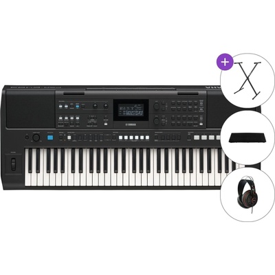 Yamaha PSR-E483 SET Синтезатор с динамика Black (PSR-E483-SET)
