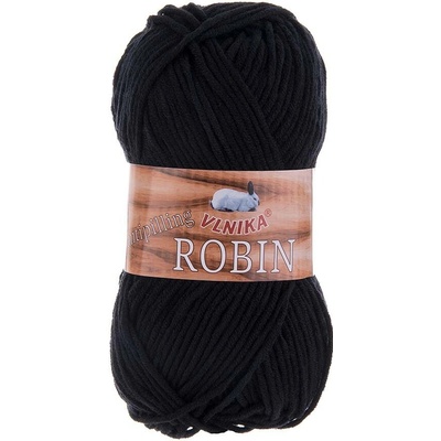 VLNIKA Příze Robin Varianta: 52 černá